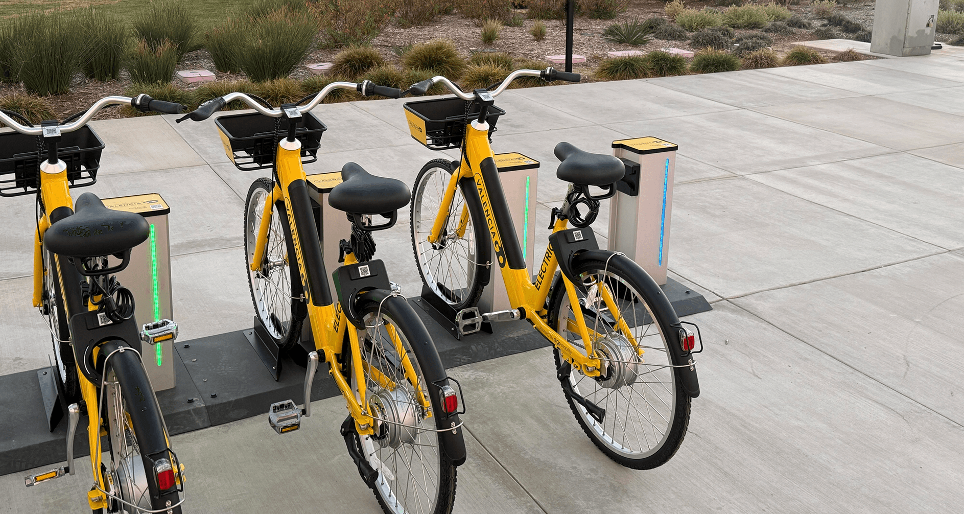 VALENCIA GO Amp Share e-bike station in Valencia, California